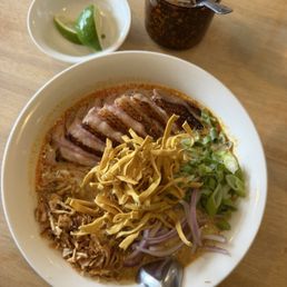 seared duck breast khao soi seared duck breast khao soi