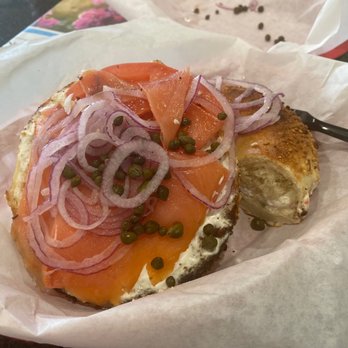 HB Bagels & Cafe - Lox City Sandwich - Bagels Near Me - Huntington Beach, California