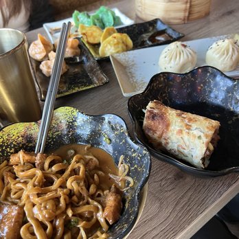 Dumpling The Noodle - Chili The Garlic Tofu Lamen, Jajang Beef Pancake Roll, Chicken Corn Dumpling(6) - Noodles Near Me - Seattle, Washington