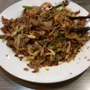 Jujube Chinese Restaurant - Lamb and green onion stir fry - Chinese Near Me - Coquitlam, British Columbia