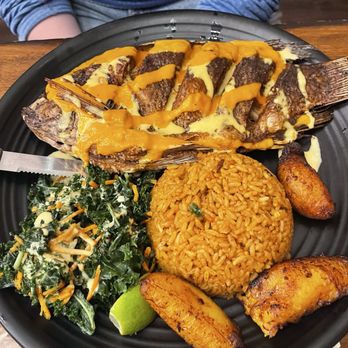Akadi PDX - Jolof Meal w/ Fried Fish - African Near Me - Portland, Oregon Akadi PDX - Jolof Meal w/ Fried Fish - African Near Me - Portland, Oregon