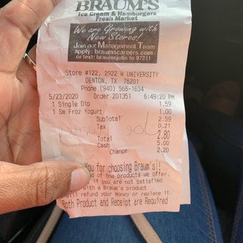 Braum's - Ice Cream & Frozen Yogurt Near Me - Denton, Texas