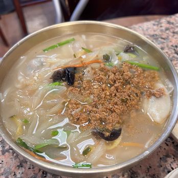 Mdk Noodles - Knife Cut Noodle in Chicken Broth (Kalguksu) - Korean Near Me - Anaheim, California