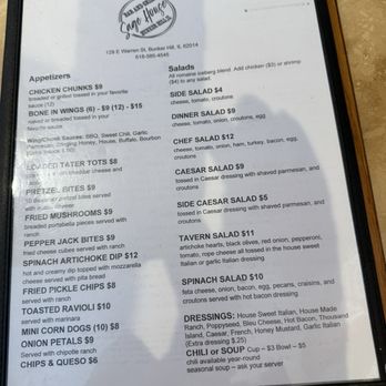 Sage House - Menu 1 - Pizza Near Me - Bunker Hill, Illinois Sage House - Menu 1 - Pizza Near Me - Bunker Hill, Illinois