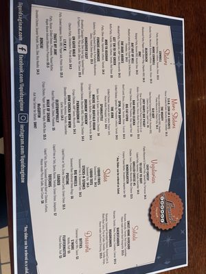 Menu photo 1 Liquid Lounge + Kitchen Saginaw, MI