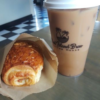 Park Island Brew - Ham and cheese croissant, dirty chai iced. - Coffee & Tea Near Me - New Orleans, Louisiana Park Island Brew - Ham and cheese croissant, dirty chai iced. - Coffee & Tea Near Me - New Orleans, Louisiana