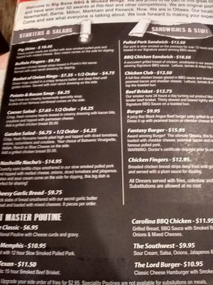 Menu photo 3 Big Bone BBQ & Wicked Wings Ottawa, ON Menu photo 3 Big Bone BBQ & Wicked Wings Ottawa, ON