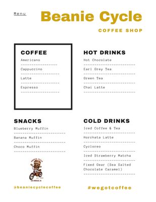 Menu photo 5 Beanie Cycle Coffee Shop Los Angeles, CA Menu photo 5 Beanie Cycle Coffee Shop Los Angeles, CA