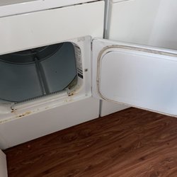 On50 - dryer condition when we moved in. take notice of the rust, mold, and unexplainable dampness.
