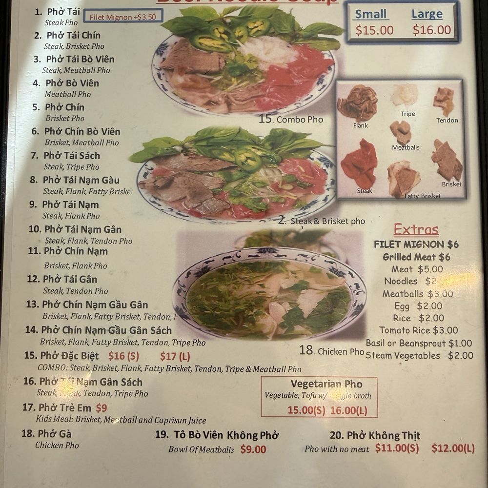 Pho Long Thinh - Menu - Vietnamese Near Me - San Jose, California