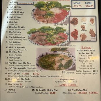 Pho Long Thinh - Menu - Vietnamese Near Me - San Jose, California