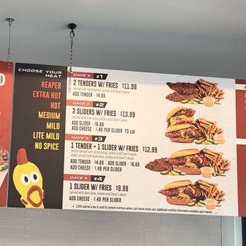 Dave's Hot Chicken - Menu - Chicken Shop Near Me - Tampa, Florida Dave's Hot Chicken - Menu - Chicken Shop Near Me - Tampa, Florida