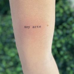 Pink for the Soul - Bicep tattoo