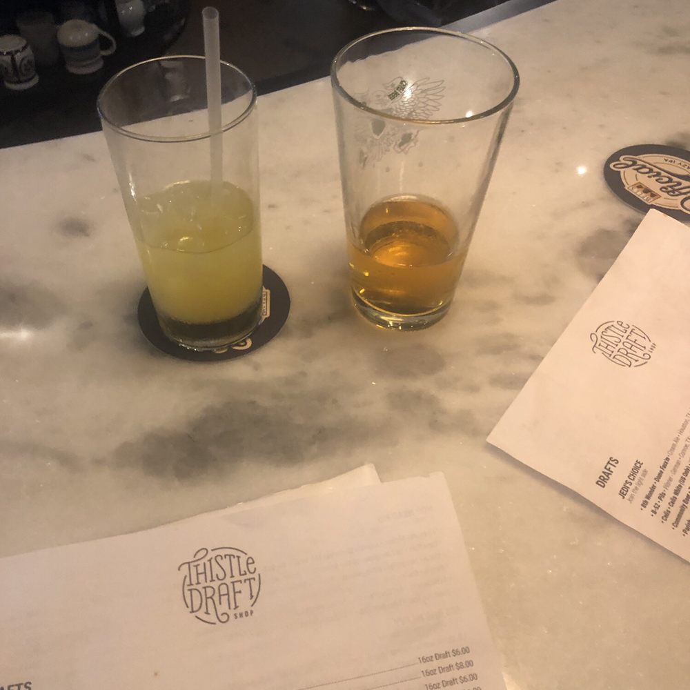 Thistle Draftshop - "Vodka" (wine based?!) drink on the left - Beer, Wine & Spirits Near Me - Spring, Texas Thistle Draftshop - "Vodka" (wine based?!) drink on the left - Beer, Wine & Spirits Near Me - Spring, Texas