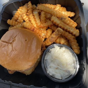 Hattie B's Hot Chicken- Atlanta West Midtown - Fried Chicken Sandwich with Fries - Southern Near Me - Atlanta, Georgia