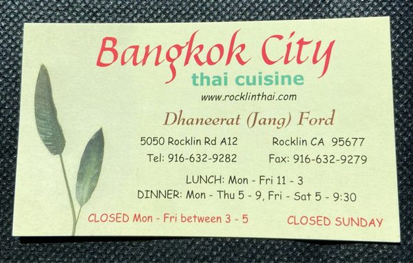 Bangkok City Thai Cuisine by null