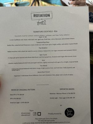 Menu photo 2 Rotation By Feast It Forward Napa, CA