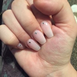 Full set with gel polish.