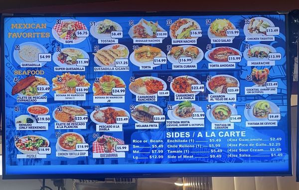 Menu photo 3 Taqueria Las Vegas Milpitas, CA