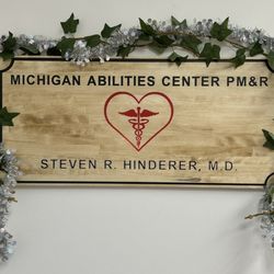 Michigan Abilities Center - Sign inside the office