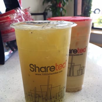 Sharetea - Kiwi with ice jelly, and mango milk tea. - Coffee & Tea Near Me - San Jose, California Sharetea - Kiwi with ice jelly, and mango milk tea. - Coffee & Tea Near Me - San Jose, California