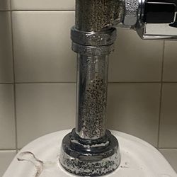LA Fitness - What is the black substance and why is there condensation on the pipes?!