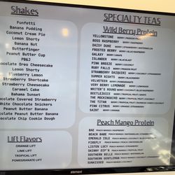 Nutrition Oasis - Menu