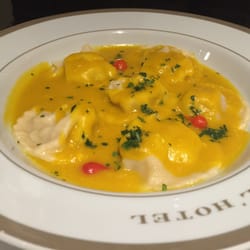 Trebbiano - Ravioli de surubim defumado c abóbora