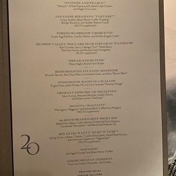 Per Se - 9-course tasting menu - French Near Me - New York, New York