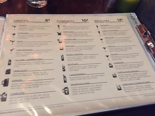 Menu photo 3 L'Atelier Quebec City, QC Menu photo 3 L'Atelier Quebec City, QC