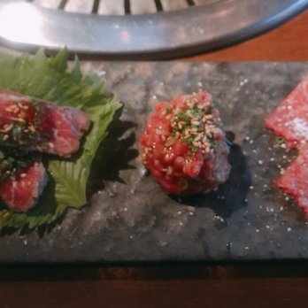 YAZAWA - Appetizers beef tartar, sliced seared beef, beef slice ma with salt - Japanese Near Me - Beverly Hills, California YAZAWA - Appetizers beef tartar, sliced seared beef, beef slice ma with salt - Japanese Near Me - Beverly Hills, California