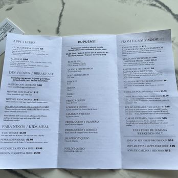 Pupuseria Cheros - Menu 2 - Salvadoran Near Me - Schaumburg, Illinois Pupuseria Cheros - Menu 2 - Salvadoran Near Me - Schaumburg, Illinois