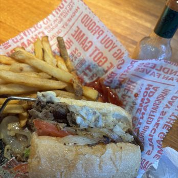 Glory Days Grill - Cheesesteak sandwich and fries - Sports Bars Near Me - Glen Burnie, Maryland