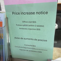 La Paz Medical Clinic - Pricing for visit if insurance does not cover.