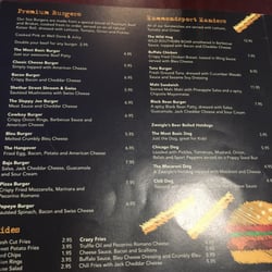 Burgers and Beer of Hammondsport - Menu