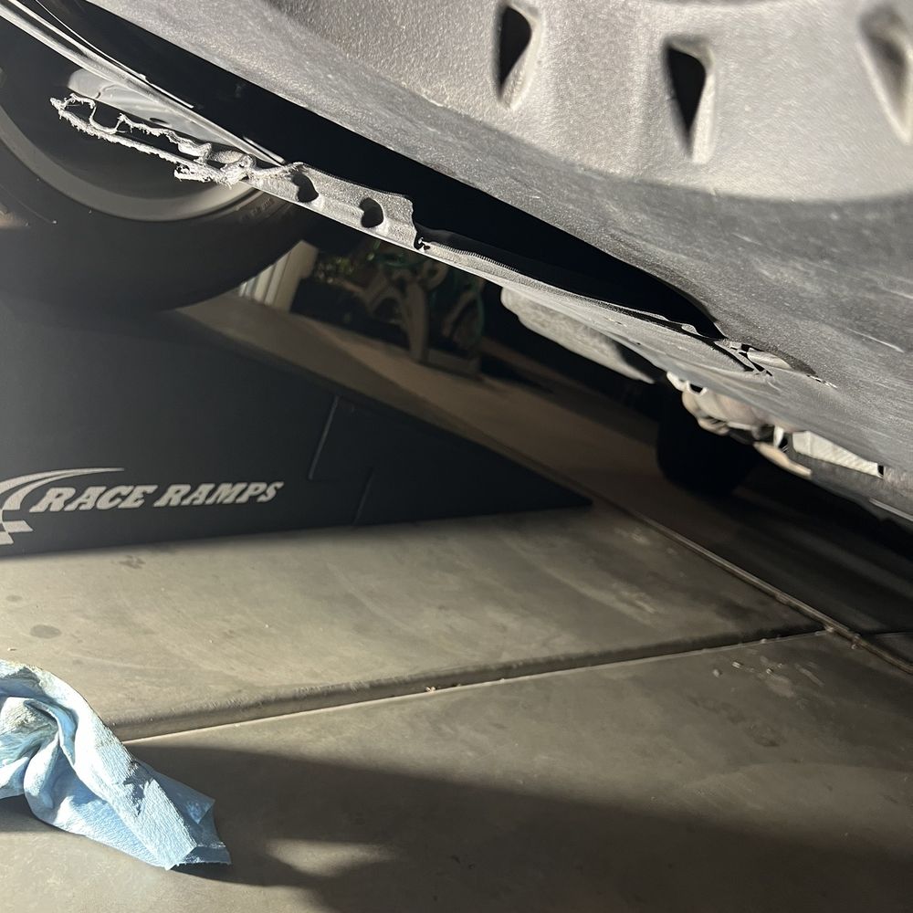Jiffy Lube Oil Change - I had to put it up on ramps to inspect and identify for myself - Auto Repair Near Me - Temecula, California