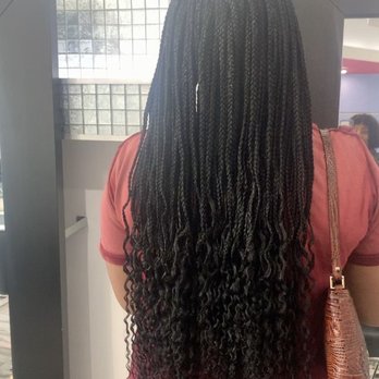 $ 100 Braids - How my hair turned out - Hair Salons Near Me - Dallas, Texas