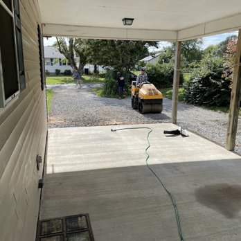 Richard R Harrison Driveway Services - Driveway in progress...stone graded and covered with asphalt - Masonry/Concrete Near Me Richard R Harrison Driveway Services - Driveway in progress...stone graded and covered with asphalt - Masonry/Concrete Near Me