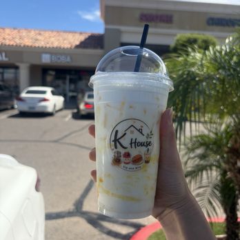 K House - House Mango Yogurt from outside (smoothie consistency) - Bubble Tea Near Me - Litchfield Park, Arizona