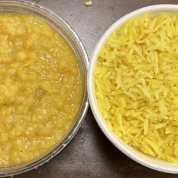 Naf Naf Grill - Lentil soup and rice sides - Middle Eastern Near Me - Oakbrook Terrace, Illinois