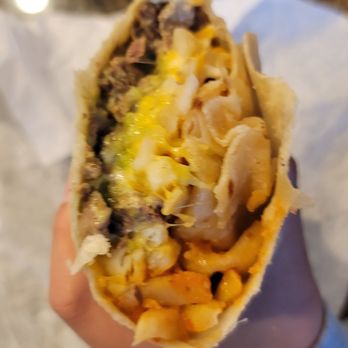 Deiberto's Mexican Restaurant - Inside of the Cali Burrito - Mexican Near Me - Oceanside, California