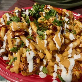 Mariscos Playa Hermosa - Fries with bacon and shrimp - Mexican Near Me - Phoenix, Arizona Mariscos Playa Hermosa - Fries with bacon and shrimp - Mexican Near Me - Phoenix, Arizona