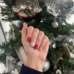 Xmas themed shellac manicure Xmas themed shellac manicure