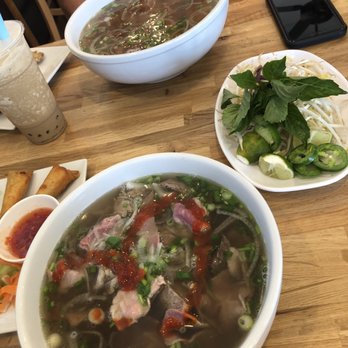 Pho 7 - I got the combination beef pho bowl and my husband got the chicken pho. - Vietnamese Near Me - Jacksonville, North Carolina