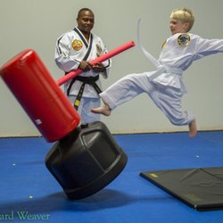 Colbert's Taekwondo Academy - Calvin demonstrating his power