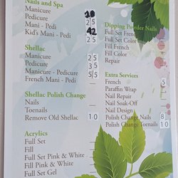 Tina Hair & Nails Salon - June 2, 2022 - love it when businesses post prices