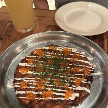 Golden HOF - Kimchi ikura pancake - Korean Near Me - New York, New York Golden HOF - Kimchi ikura pancake - Korean Near Me - New York, New York