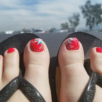 Sunrise Nails And Spa - Fancy toes by Sara!! - Nail Salons Near Me - Upland, California