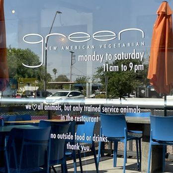 Green Restaurant - Hours - Vegetarian Near Me - Tempe, Arizona