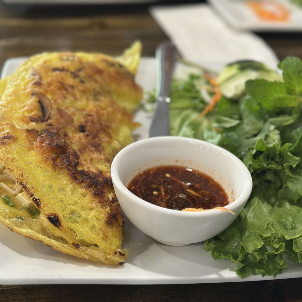 Sunflower Vietnamese Cuisine - Vegan Crepe - Banh Xeo Chay - Vietnamese Near Me - Austin, Texas Sunflower Vietnamese Cuisine - Vegan Crepe - Banh Xeo Chay - Vietnamese Near Me - Austin, Texas